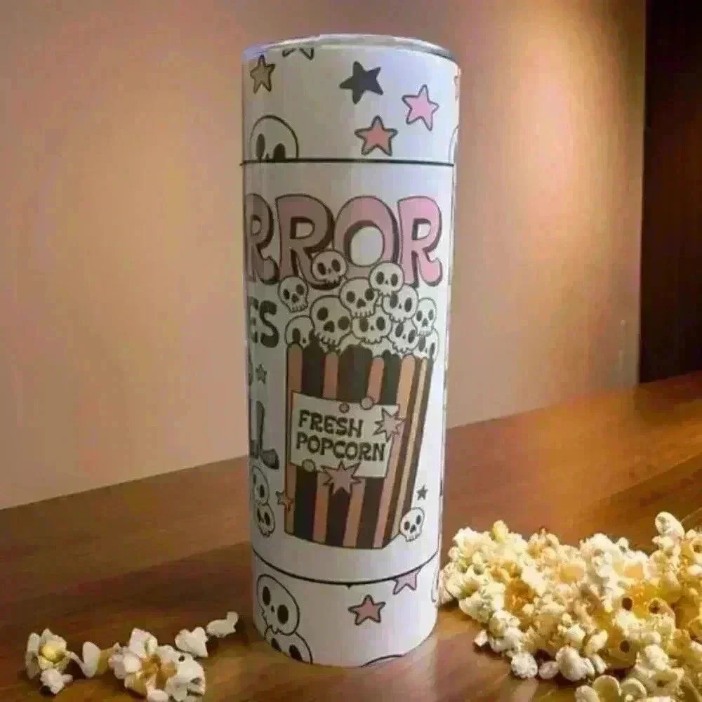 Tumbler Stainless Steel 20oz (Horror Movies)